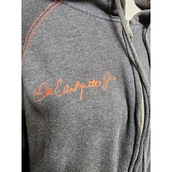 Dale Earnhardt Jr Gray Hoodie XL Embroidered Full Zip 88 Nascar Over The Wall - Picture 5 of 11